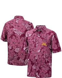 Colosseum Maroon Minnesota Golden Gophers The Dude Camp Button Up Shirt At Nordstrom
