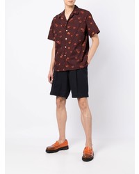 PS Paul Smith Painted Floral Short Sleeve Shirt