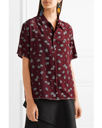 Marni Floral Print Silk Shirt