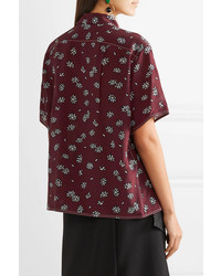 Marni Floral Print Silk Shirt