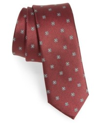 The Tie Bar Floral Span Medallion Silk Tie