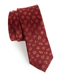 The Tie Bar Fruta Floral Silk Linen Tie