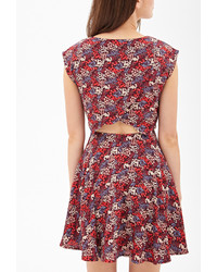 Forever 21 Contemporary Floral Tulip Back Dress