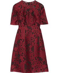 Lela Rose Embroidered Tulle Dress
