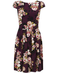 Dorothy Perkins Tall Garden Floral Fit And Flare Dress