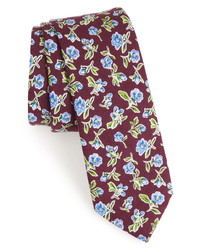 Nordstrom Men's Shop Kendals Floral Cotton Skinny Tie