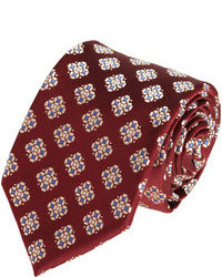 Fairfax Small Squares Floral Tie