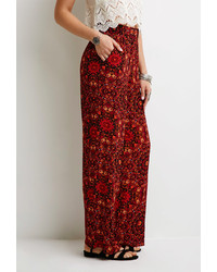 Forever 21 Kaleidoscope Floral Palazzo Pants