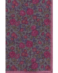 Ted Baker London Moody Floral Wool Pocket Square