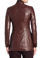 Akris Masai Braided Flo Leather Jacket