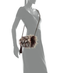 Elena Ghisellini Nina Mini Crazy Fur Clutch Bag