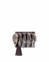 Elena Ghisellini Nina Mini Crazy Fur Clutch Bag