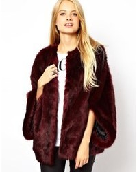 Burgundy Fur Coat
