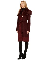 Vince Camuto Wool Coat With Faux Shearling And Faux Fur Detail N1231 Coat