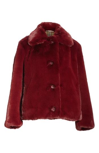 burberry faux fur jacket