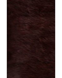 Barneys New York Reversible Rabbit Fur Cowl Red