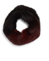 Saks Fifth Avenue Knit Mink Fur Scarf