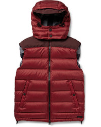 Burberry Brit Faille Panelled Quilted Down Gilet