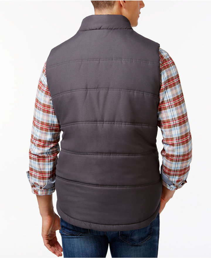 GentWith Akron Rust Slim Fit Zipper Puffer Vest