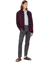 Vince Red Checked Shirt