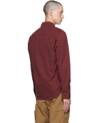 C.P. Company Burgundy Zipped Shirt