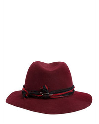 Maison Michel Henrietta Safety Pin Rabbit Fur Felt Hat