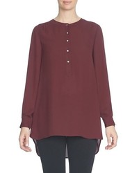 Burgundy Henley Shirt