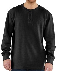 Carhartt Textured Knit Henley Shirt Long Sleeve