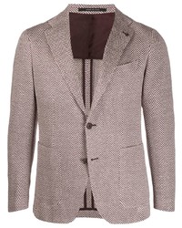 Tagliatore Tweed Knit Suit Jacket