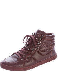 Chanel High Top Cc Sneakers