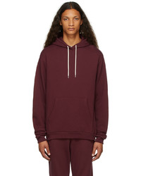 John Elliott Burgundy Beach Hoodie