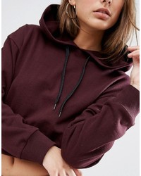 Asos Cropped Pullover Hoodie