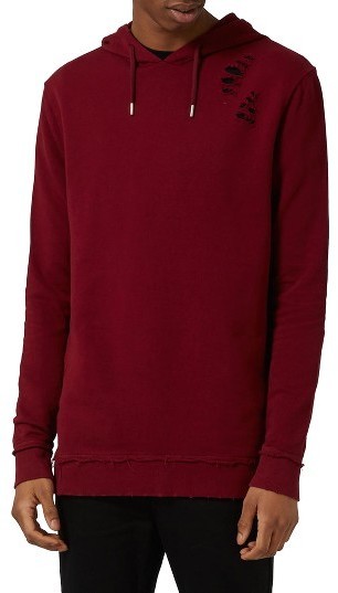 topman red hoodie