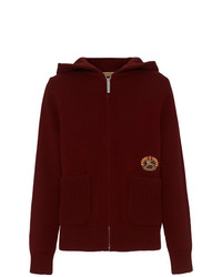 Burberry Embroidered Archive Logo Cashmere Hooded Top