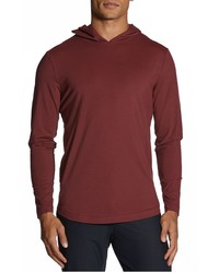 CUTS CLOTHING Fit Pullover Hoodie In Cabernet At Nordstrom