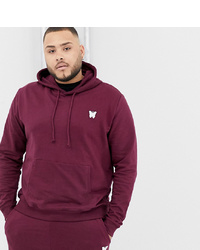 Good For Nothing Hoodie In Burgundy With Chest Logo To Asos