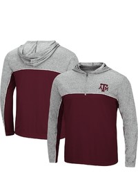 Colosseum Maroon Texas A M Aggies Flick Quarter Zip Hoodie Windshirt At Nordstrom