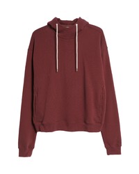 John Elliott Mock Neck Cotton Hoodie