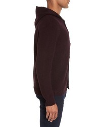 Eleventy Ribbed Hooded Sweater