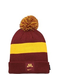 Nike Maroon Minnesota Golden Gophers 2021 Team Sideline Cuffed Knit Hat With Pom At Nordstrom