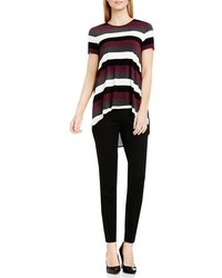 Vince Camuto Mixed Media Highlow Top