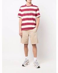 Filling Pieces Striped Logo T Shirt