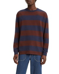 Levi's Stripe Long Sleeve Organic Cotton T Shirt