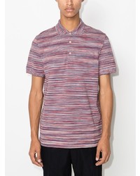 Missoni Horizontal Stripe Short Sleeve Polo Shirt