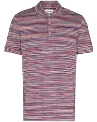 Missoni Horizontal Stripe Short Sleeve Polo Shirt