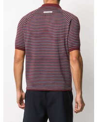 Marni Striped Knitted Polo Shirt