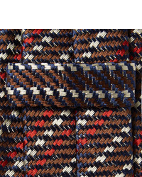 Etro 6cm Striped Woven Silk Tie