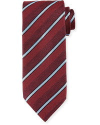 Ermenegildo Zegna Denim Striped Silk Tie