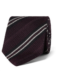 Drakes Drakes 8cm Striped Woven Silk Tie