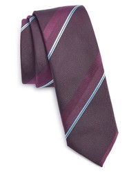 BOSS Tonal Stripe Silk Tie
